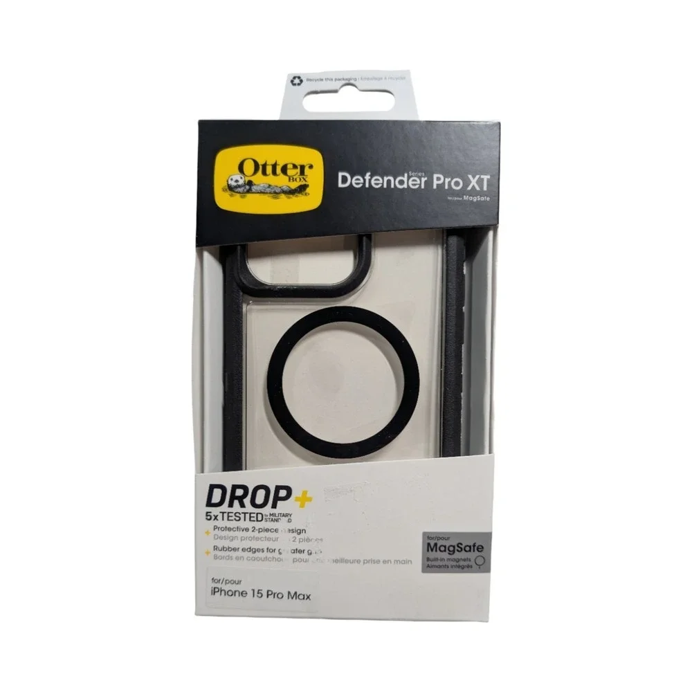 E2-N OtterBox Defender Pro XT Case with MagSafe for iPhone 15 Pro Max Dark‎ Side